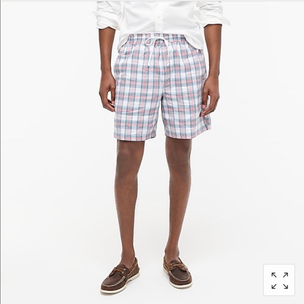 J Crew organic cotton Oxford lounge short